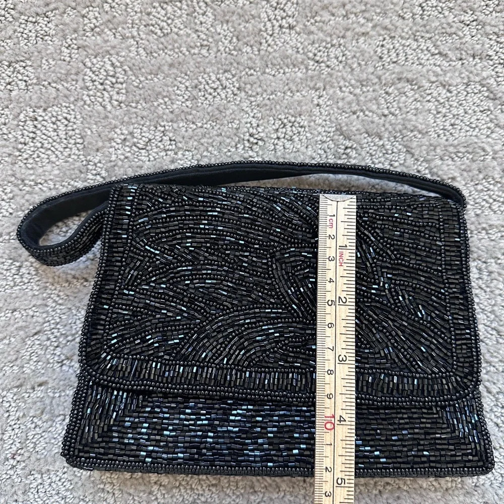Elegant Beaded Handbag and Wristlet